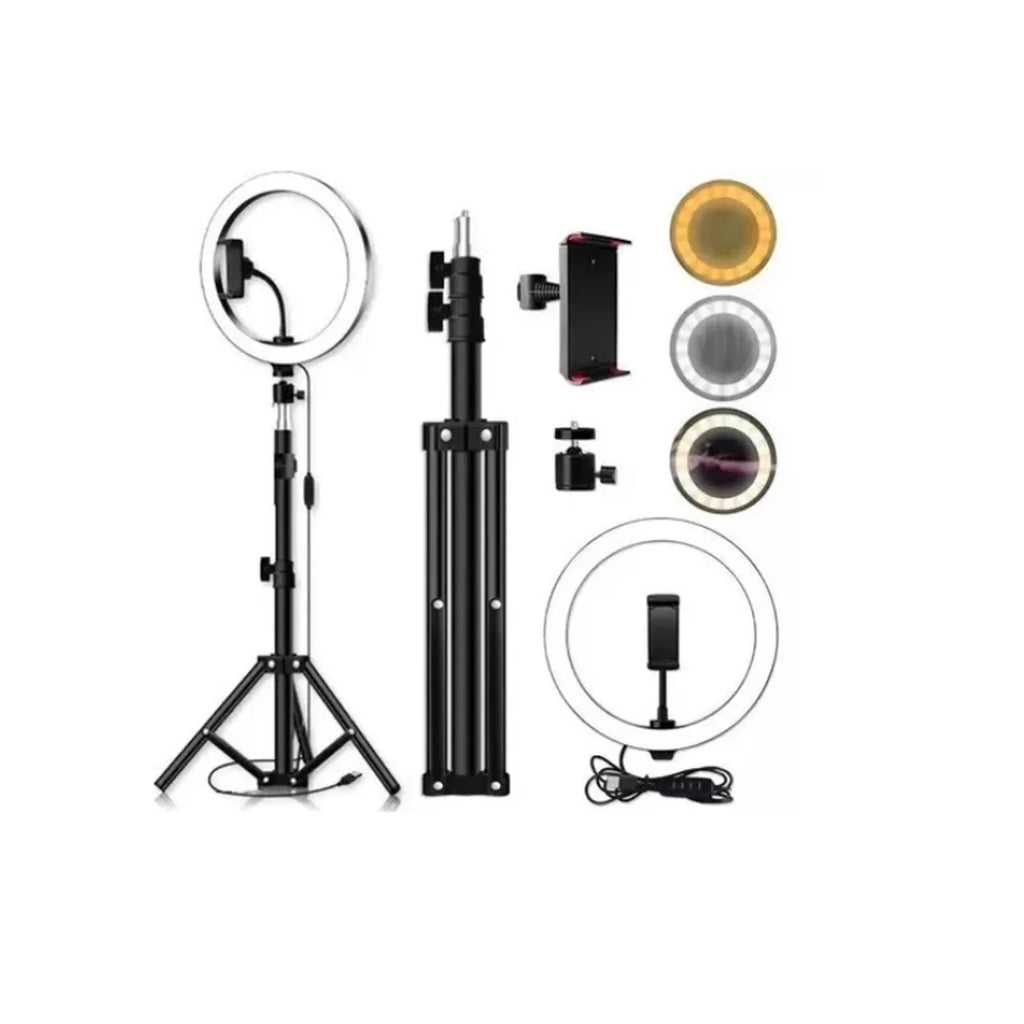 ARO DE LUZ 36 CM CON TRÍPODE PROFESIONAL