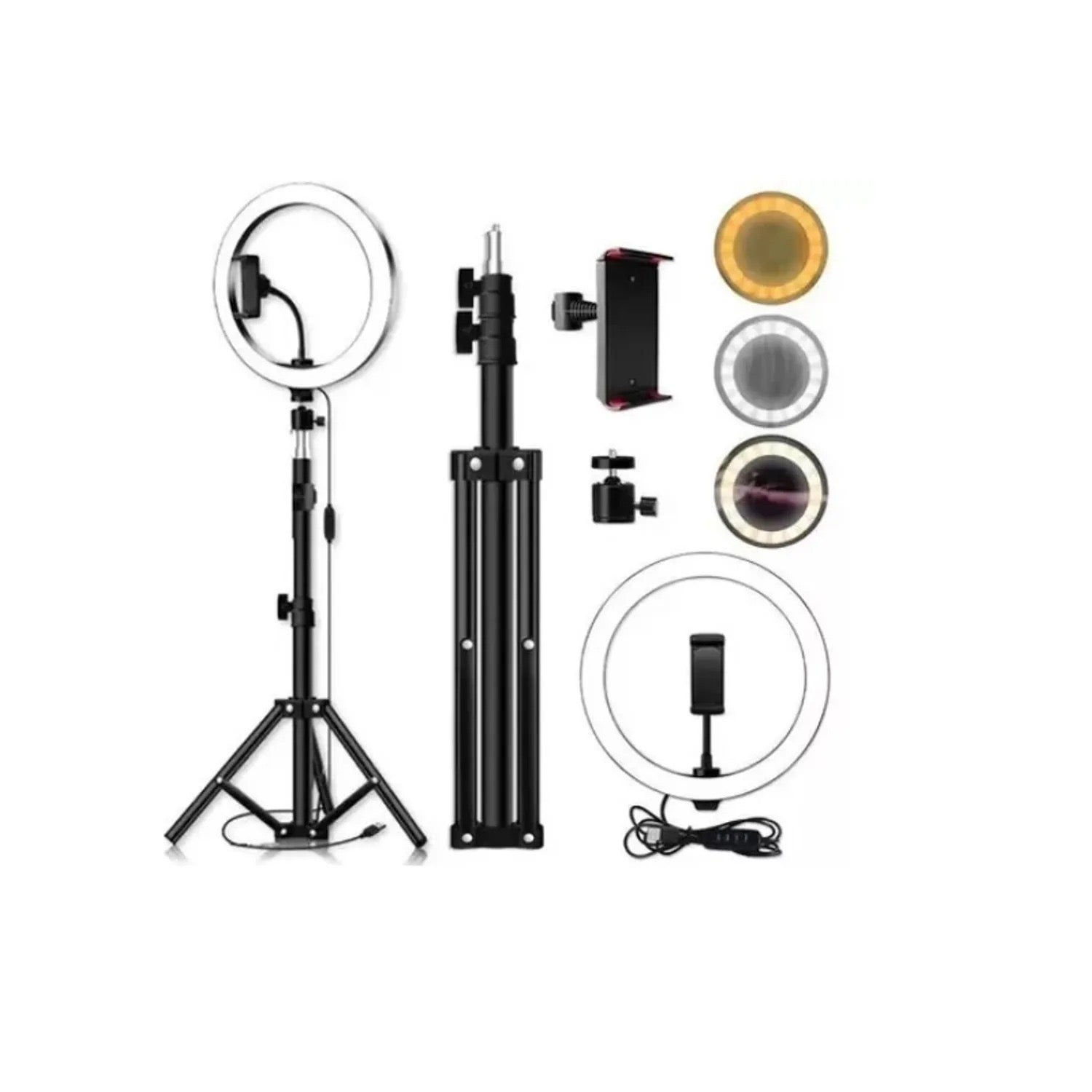 ARO DE LUZ 36 CM CON TRÍPODE PROFESIONAL