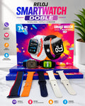 RELOJ SMARTWATCH DOBLE + CORREAS INTERCAMBIABLES