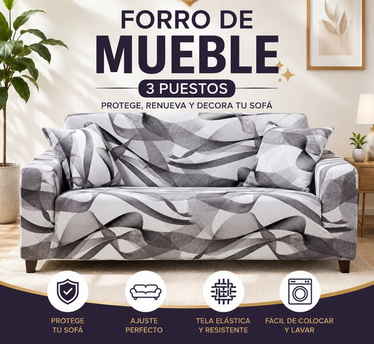 FORRO DE MUEBLE 3 PUESTOS
