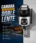 Cámara de Exterior Doble Lente con Alarma Integrada