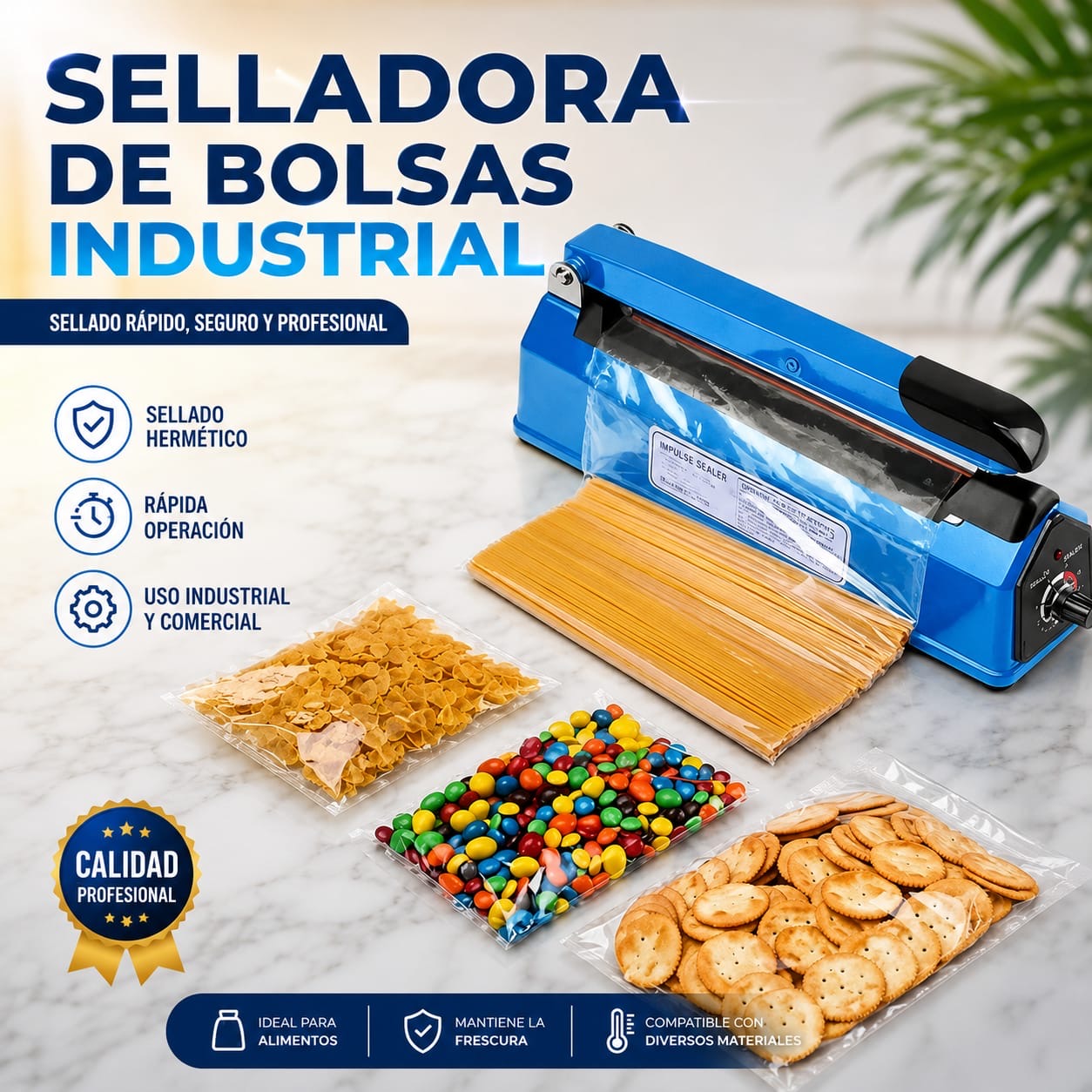 SELLADORA DE BOLSAS INDUSTRIAL