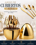 JUEGO DE CUBIERTOS EN HUEVO – Elegancia y organización para tu mesa